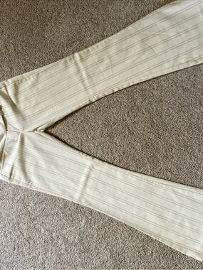 Fresh & Wear Cream Pinstripe Trousers